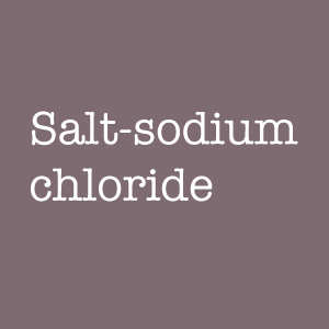 salt sodium chloride